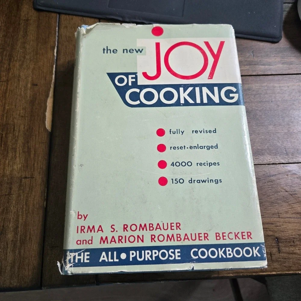Bobbs-Merrill Joy of Cooking Cookbook Vintage Hardcover Revised Book